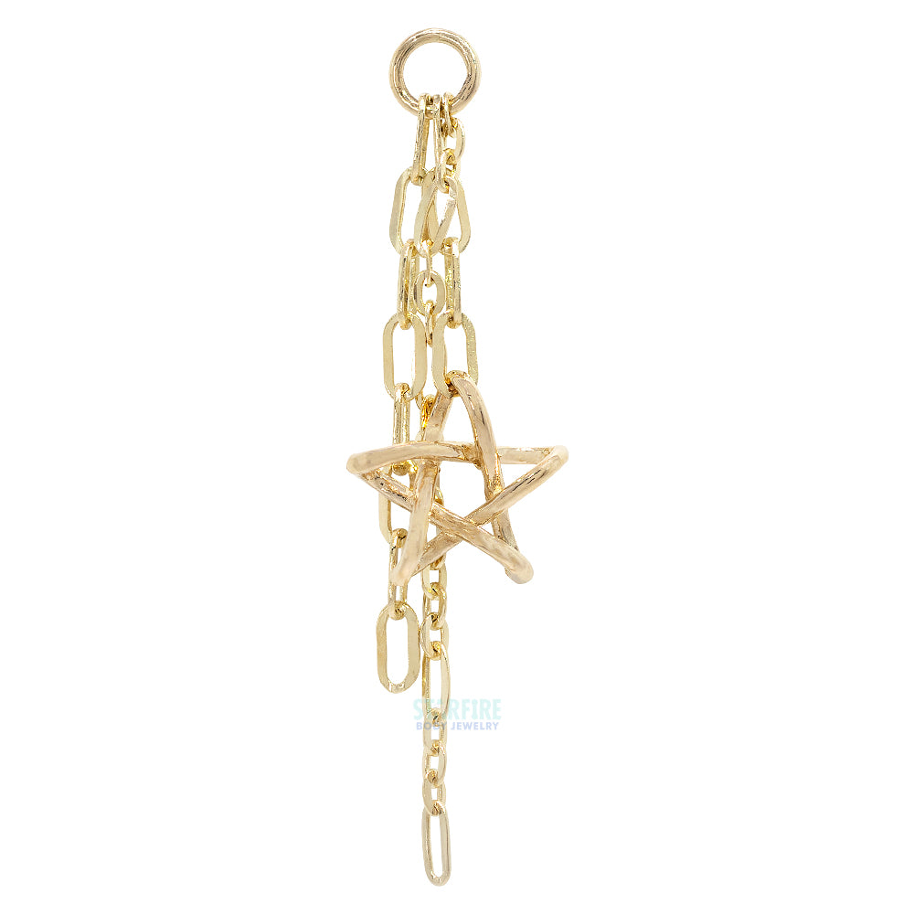 “Starfire” Chain Charm in Gold