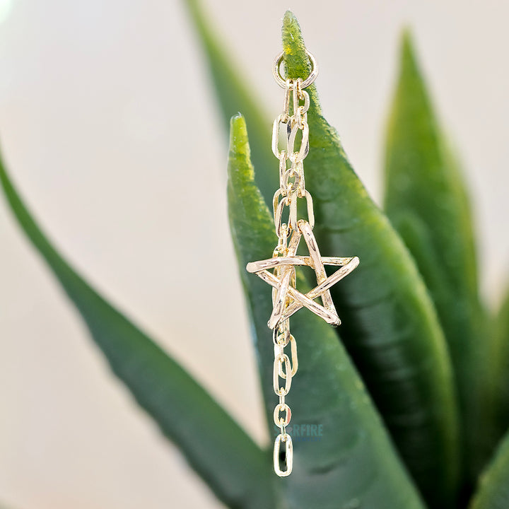 “Starfire” Chain Charm in Gold