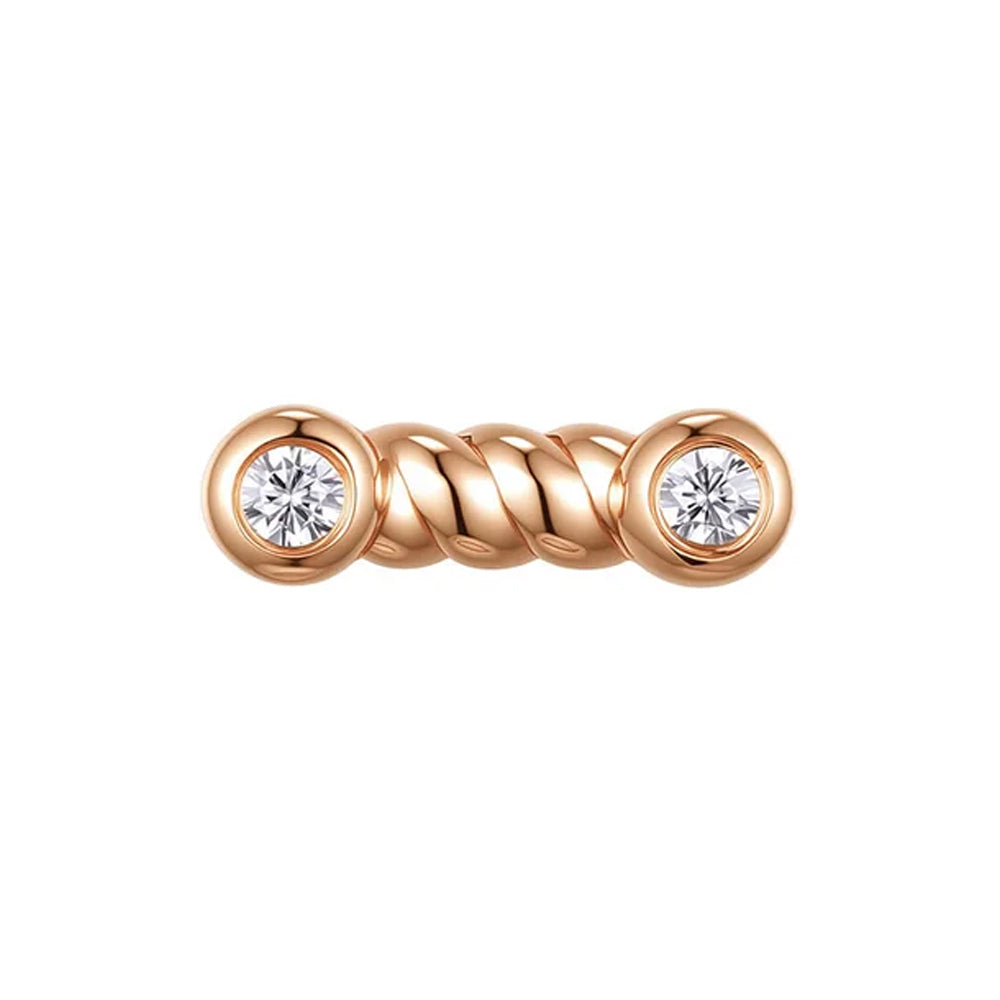 threadless: "Steady" End in Gold with CZ's