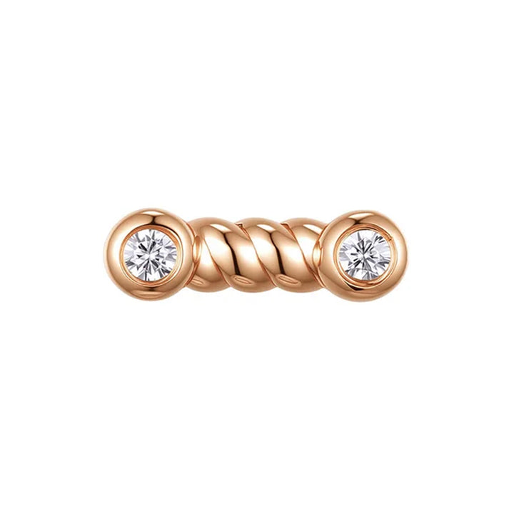 threadless: "Steady" End in Gold with CZ's