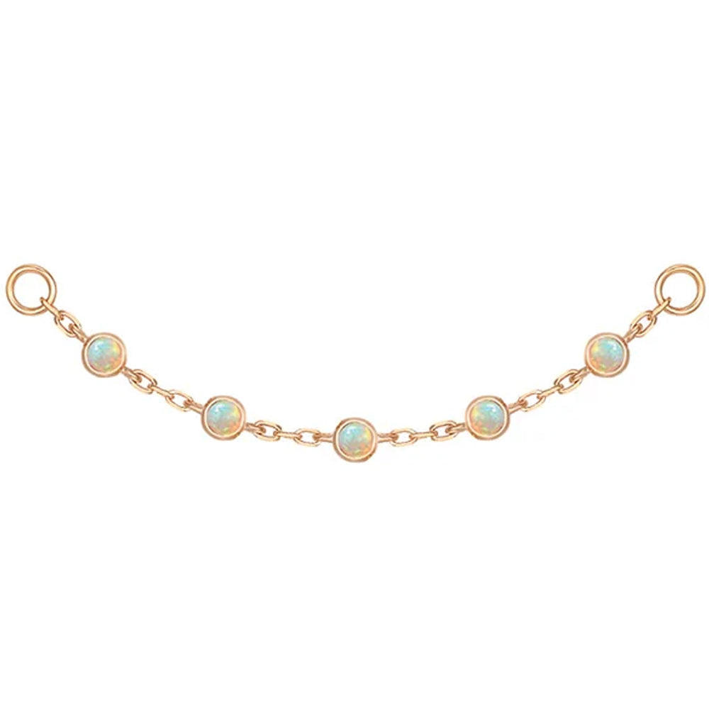 "Station" Chain Attachment with Opals