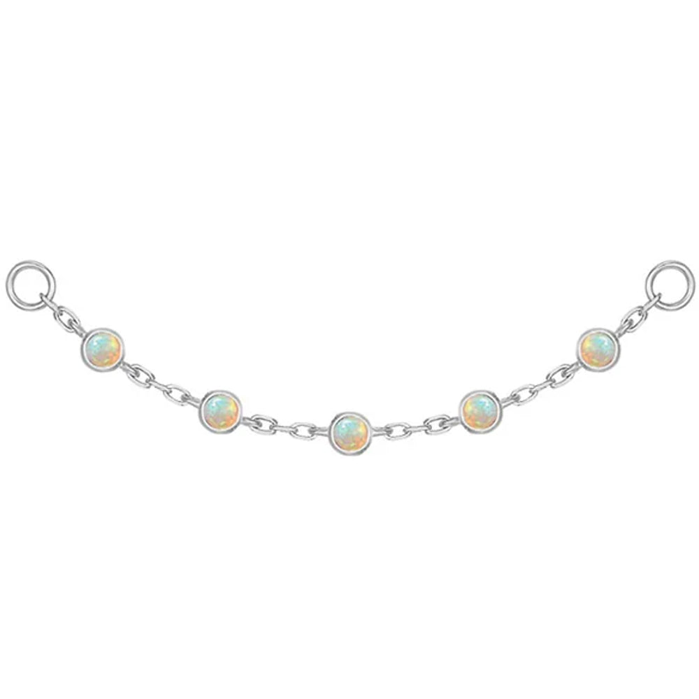 "Station" Chain Attachment with Opals