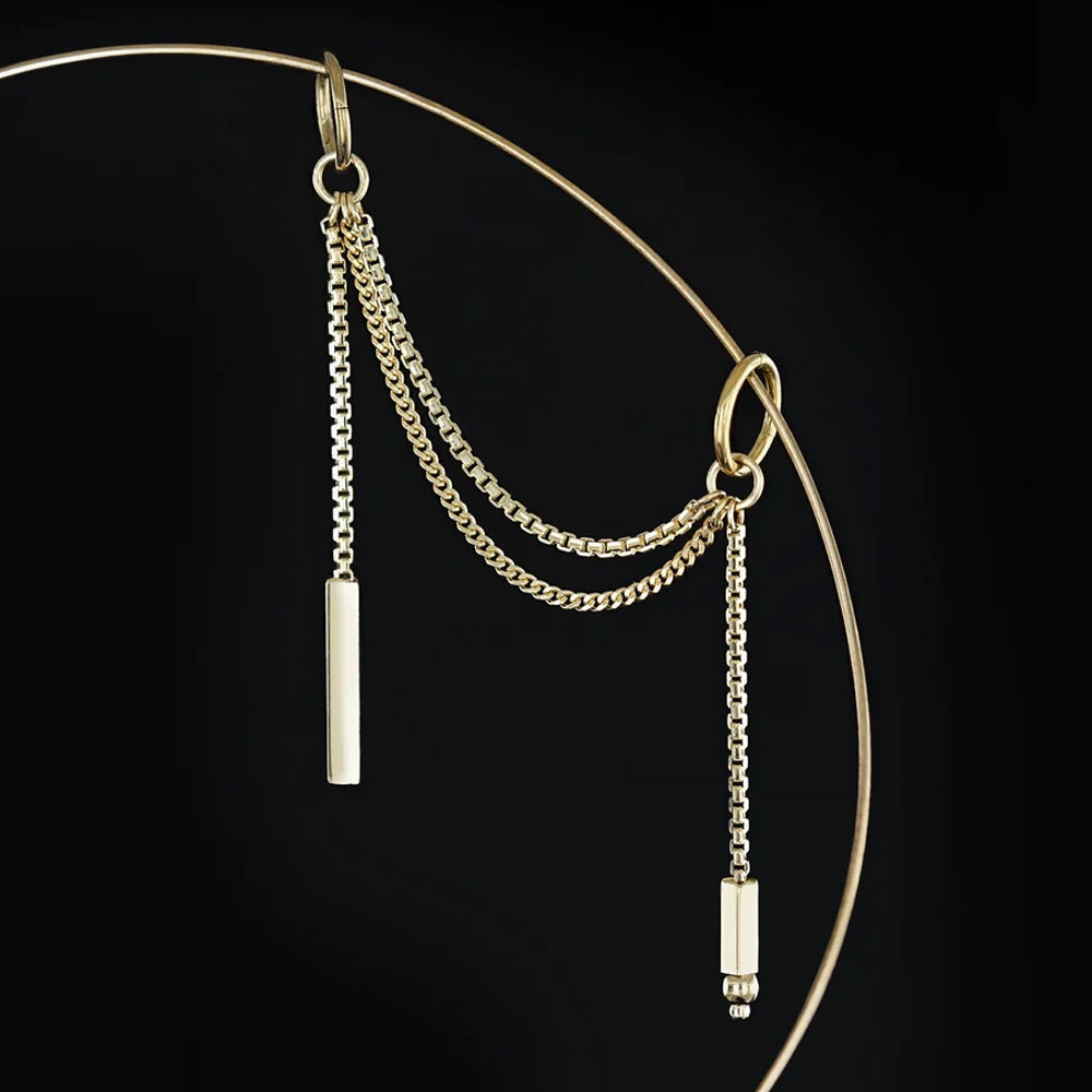 "Parallel" Chain Attachment in Gold