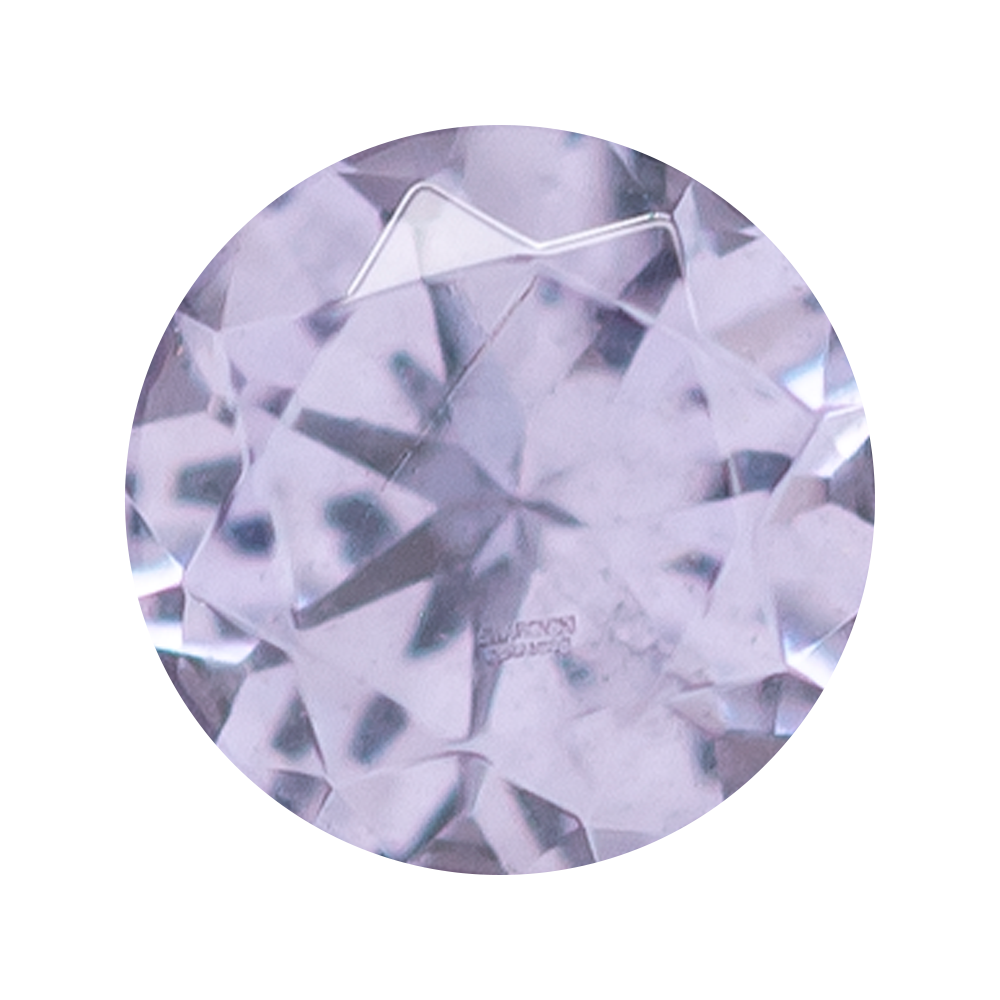 Super Gemmed BIG BLING Plugs ( Eyelets ) with Brilliant-Cut Gems - Lavender