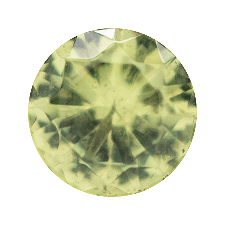 Single Gem Teardrop Eyelets with Brilliant-Cut Gem - Peridot