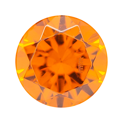 Super Gemmed BIG BLING Plugs ( Eyelets ) with Brilliant-Cut Gems - Tangerine