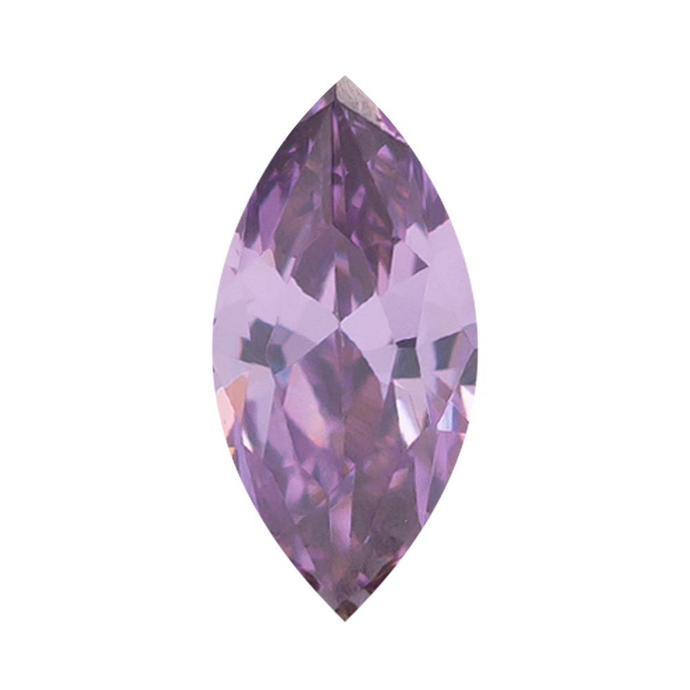 Marquise Eyelets with Brilliant-Cut Gems - Amethyst