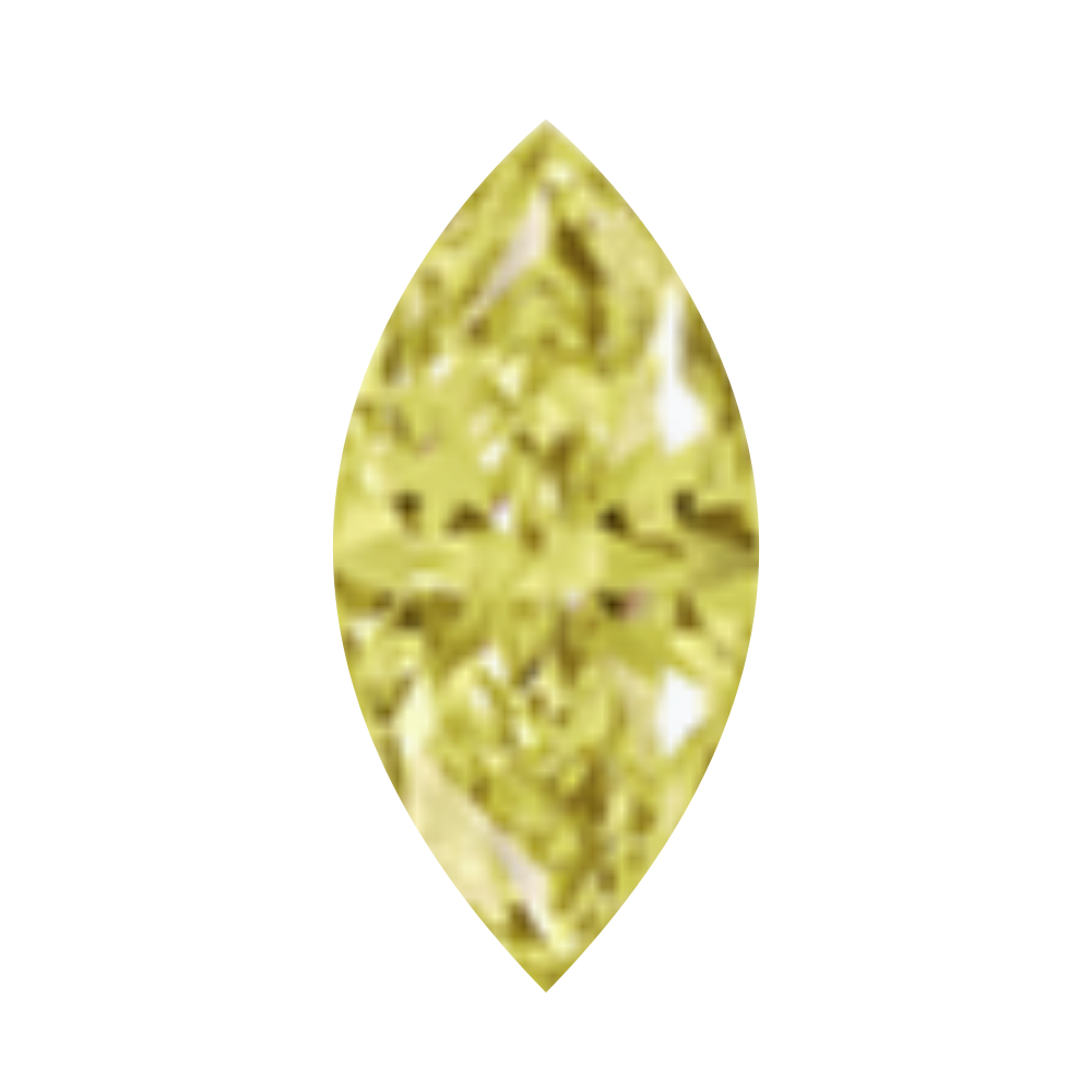 Marquise Eyelets with Brilliant-Cut Gems - Citrine