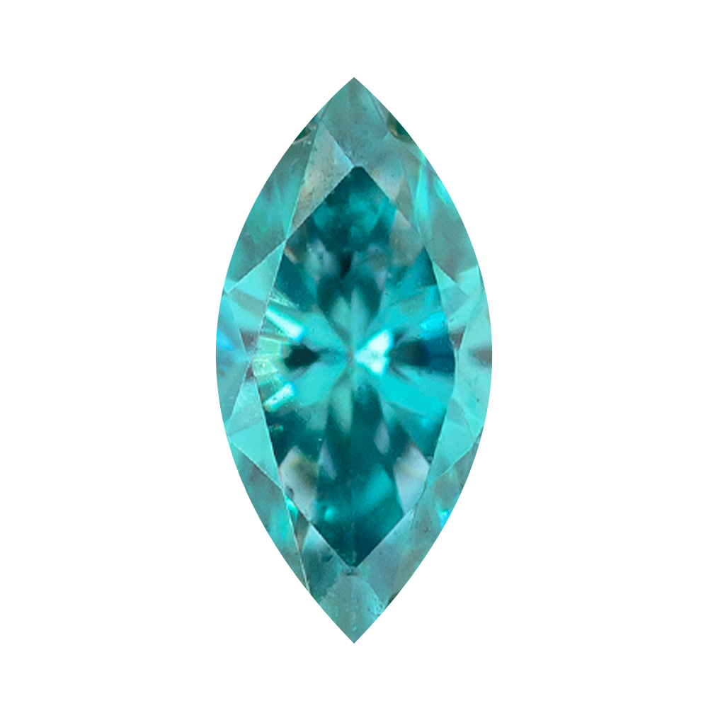 Marquise Eyelets with Brilliant-Cut Gems - Mint Green