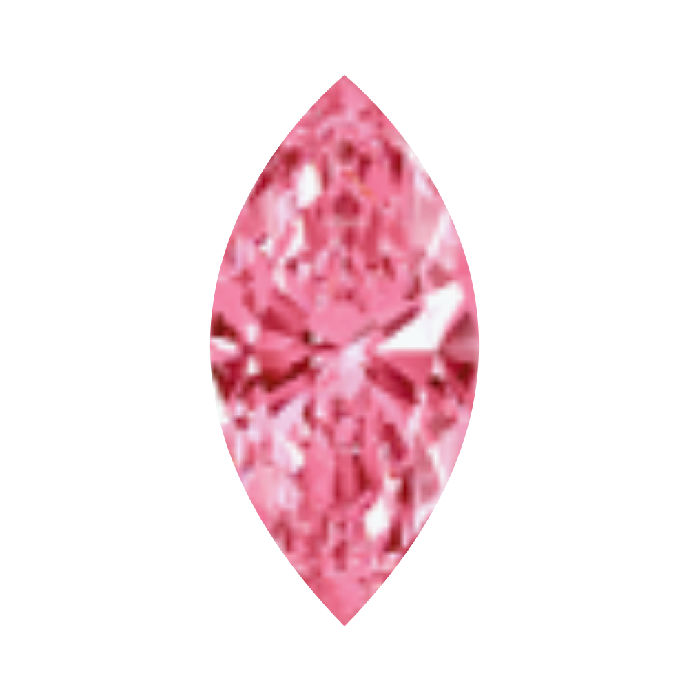 Marquise Eyelets with Brilliant-Cut Gems - Salmon Pink