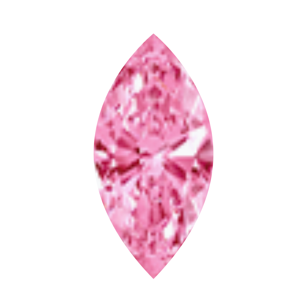 Marquise Eyelets with Brilliant-Cut Gems - Pink Tourmaline