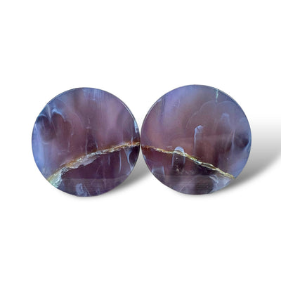 Stone Plugs - Purple Chalcedony