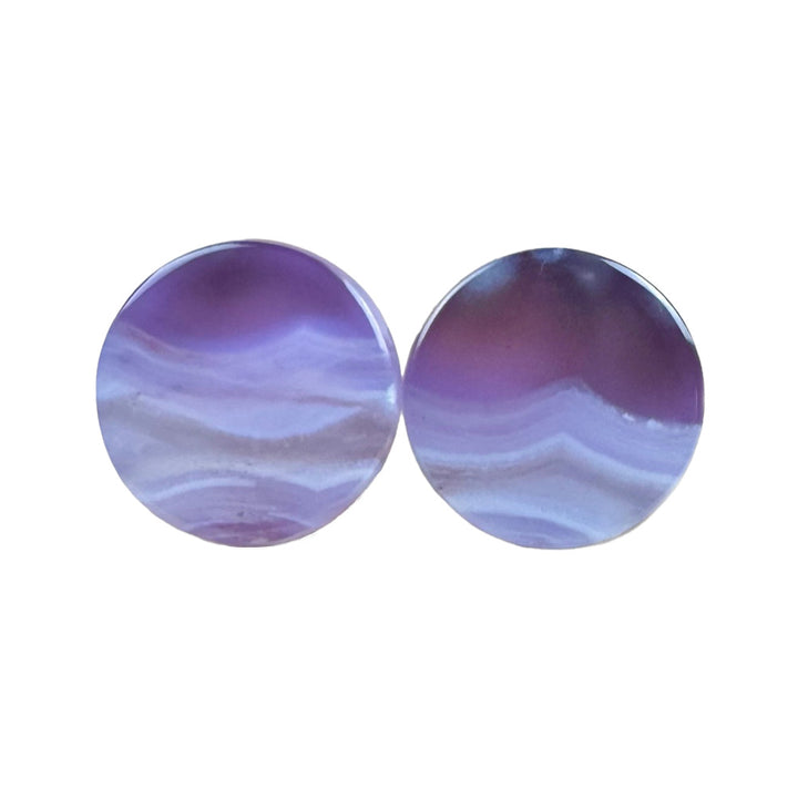 Stone Plugs - Purple Chalcedony