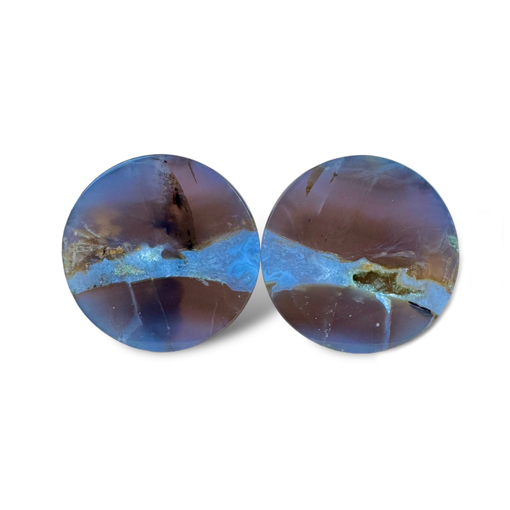 Stone Plugs - Purple Chalcedony