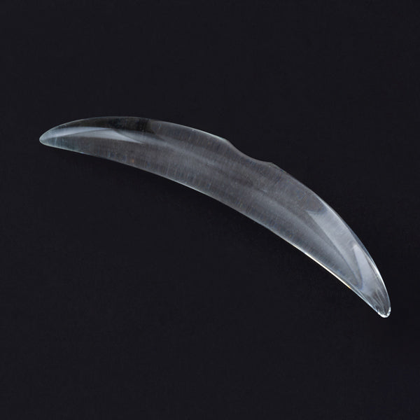 Simple Glass Septum Tusk - Crystal