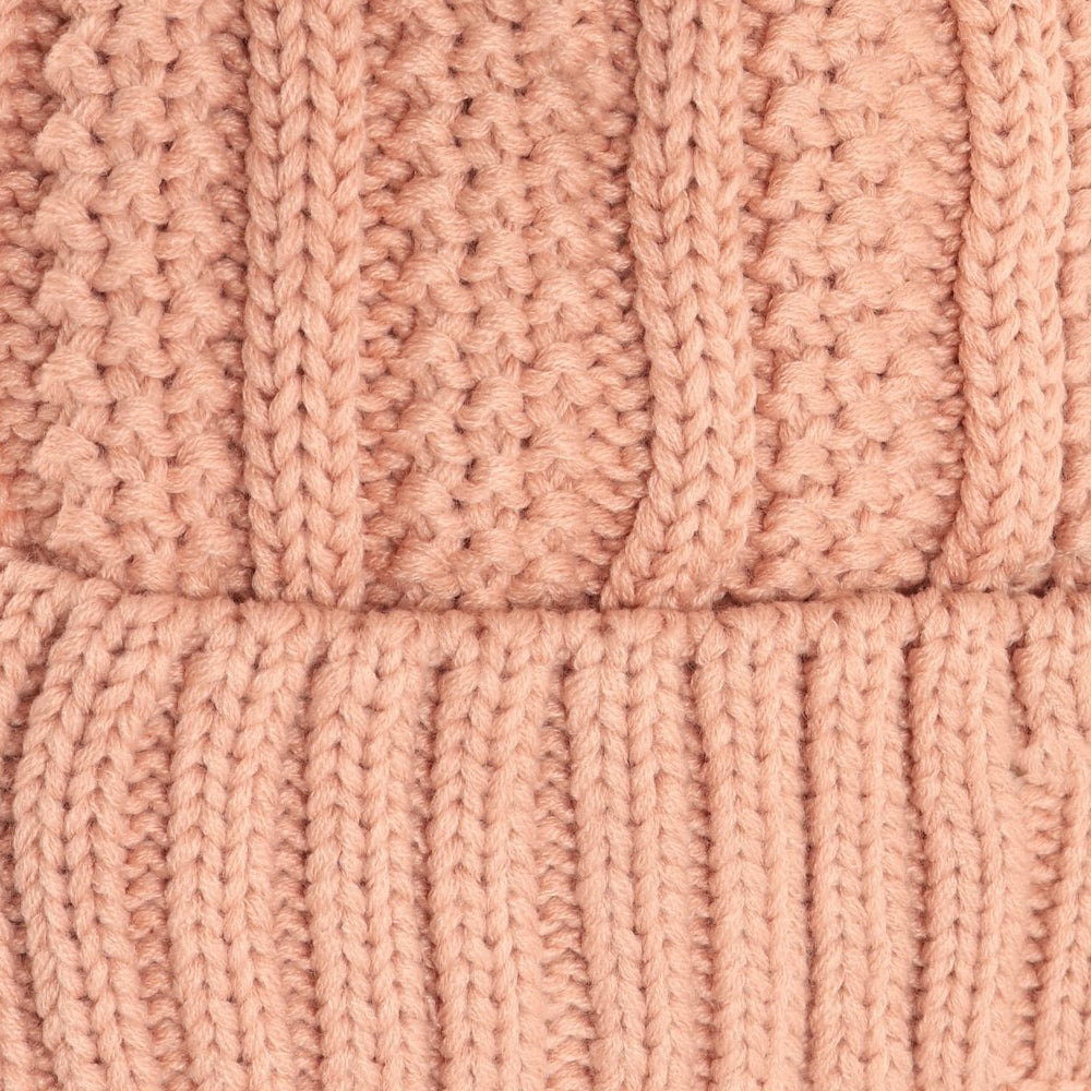 Starfire Fuzzy Lined Fur Pom CC Beanie