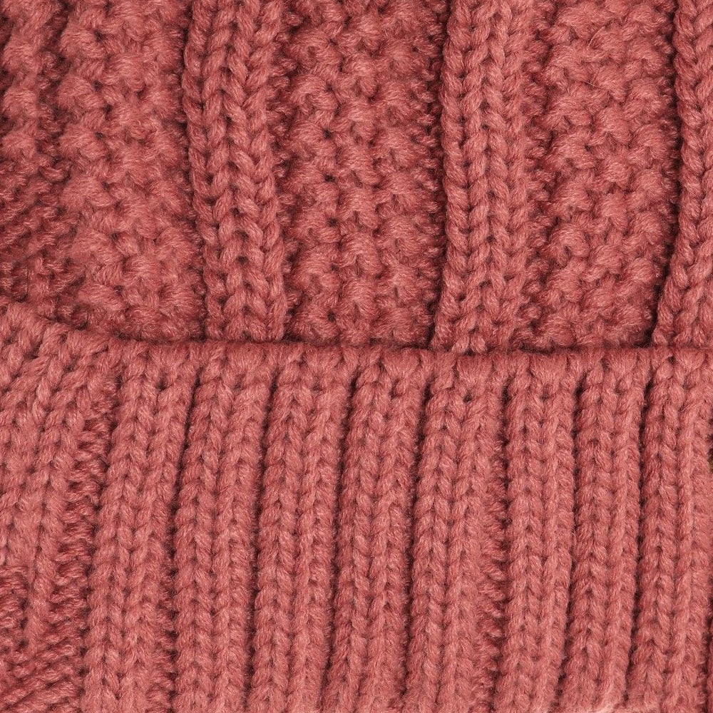 Starfire Fuzzy Lined Fur Pom CC Beanie