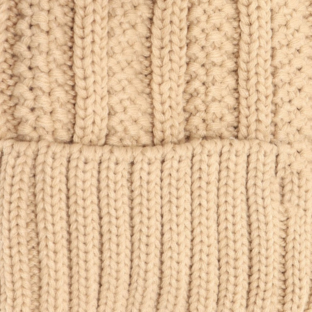 Starfire Fuzzy Lined Fur Pom CC Beanie