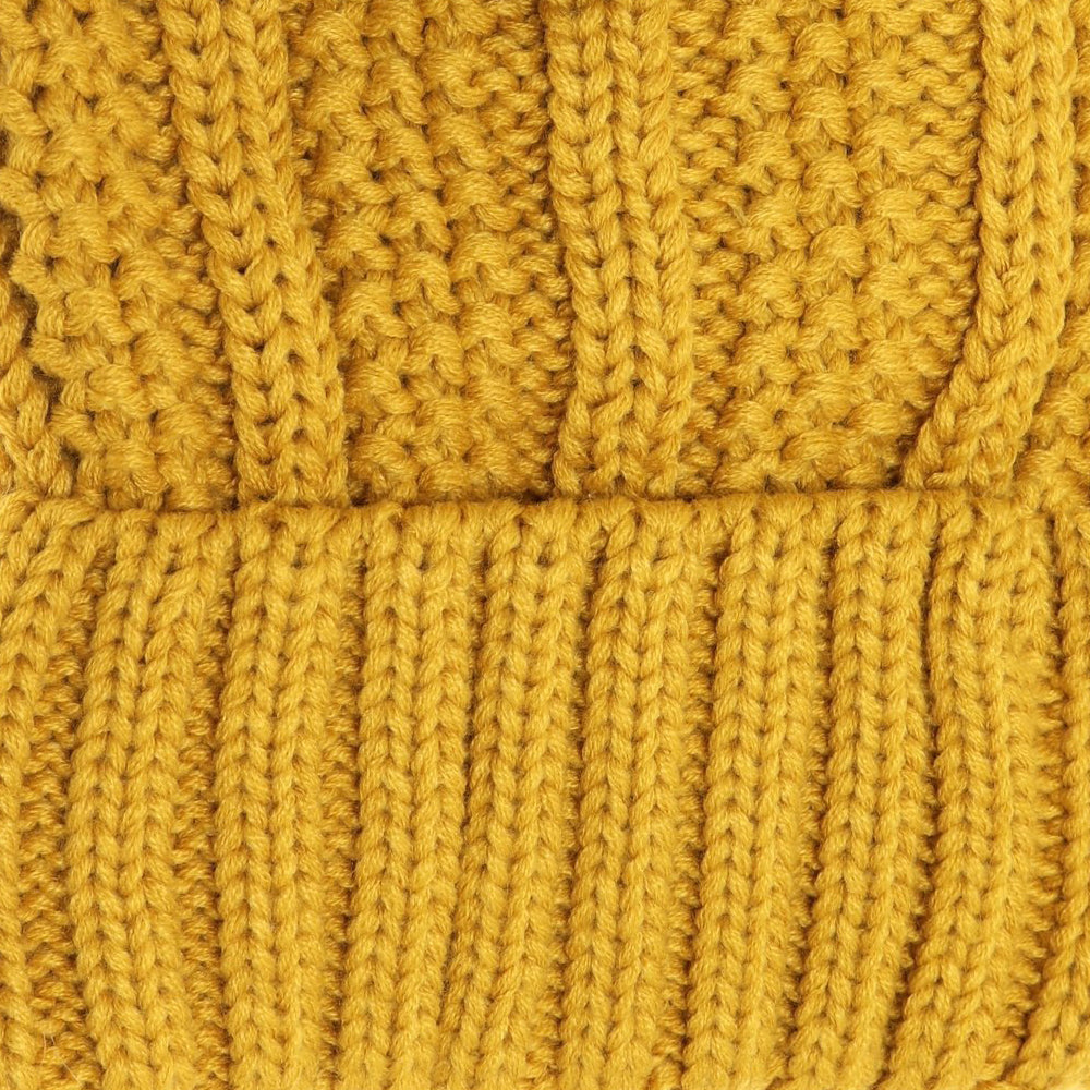 Starfire Kids Fuzzy Lined Fur Pom CC Beanie