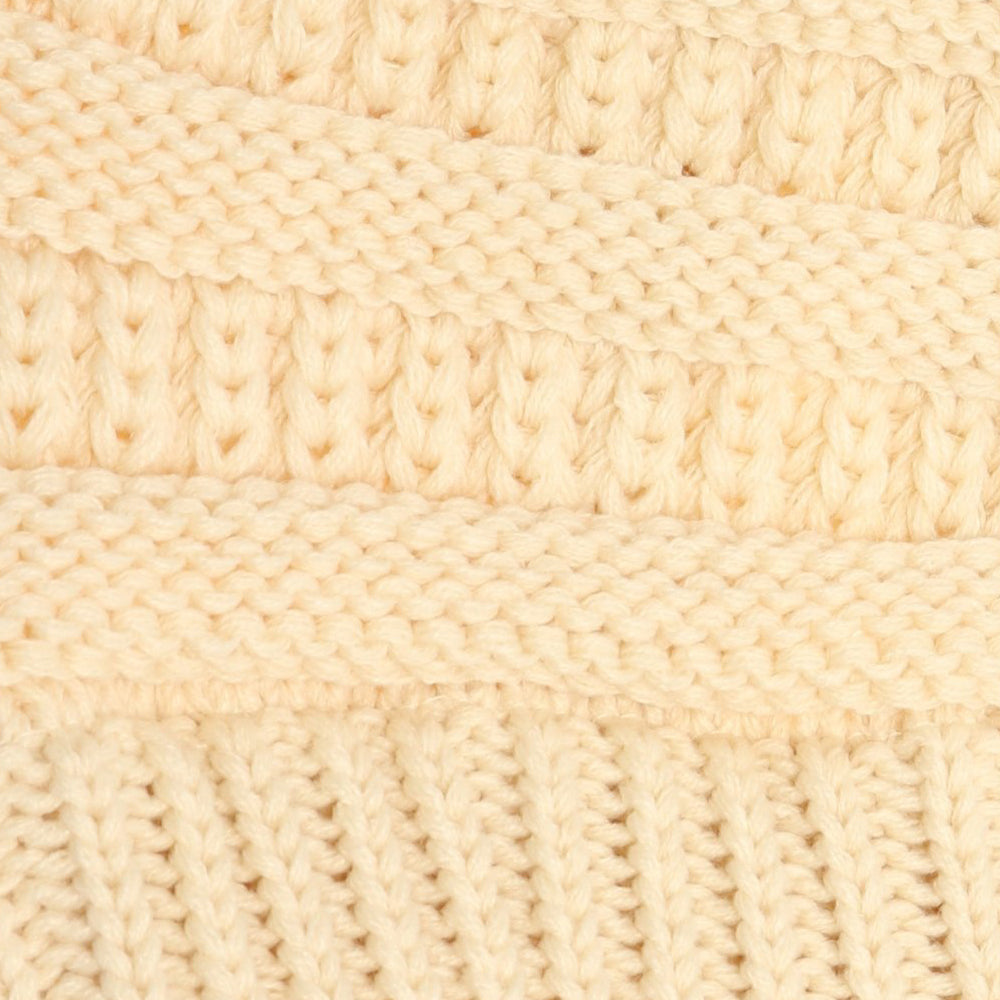 Starfire Criss-Cross Knit CC Beanie