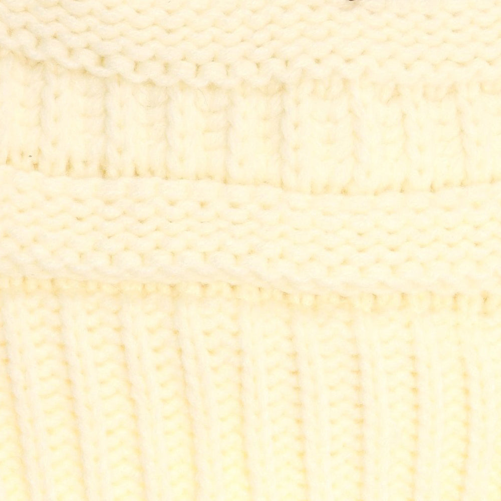 Starfire Criss-Cross Knit CC Beanie