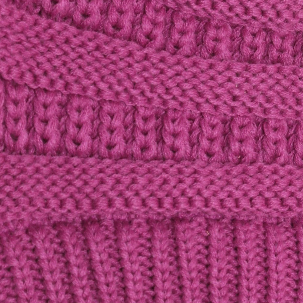 Starfire Criss-Cross Knit CC Beanie