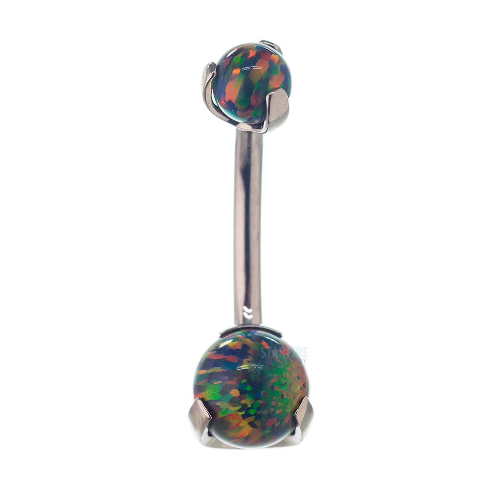 Prong Opal Ball Navel Curve