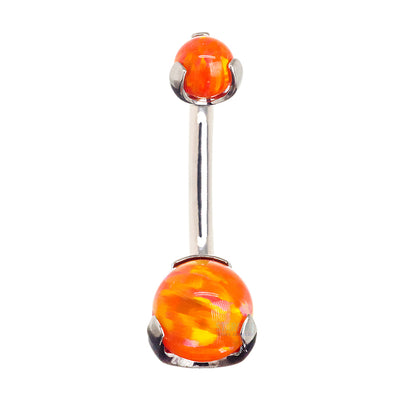 Prong Opal Ball Navel Curve