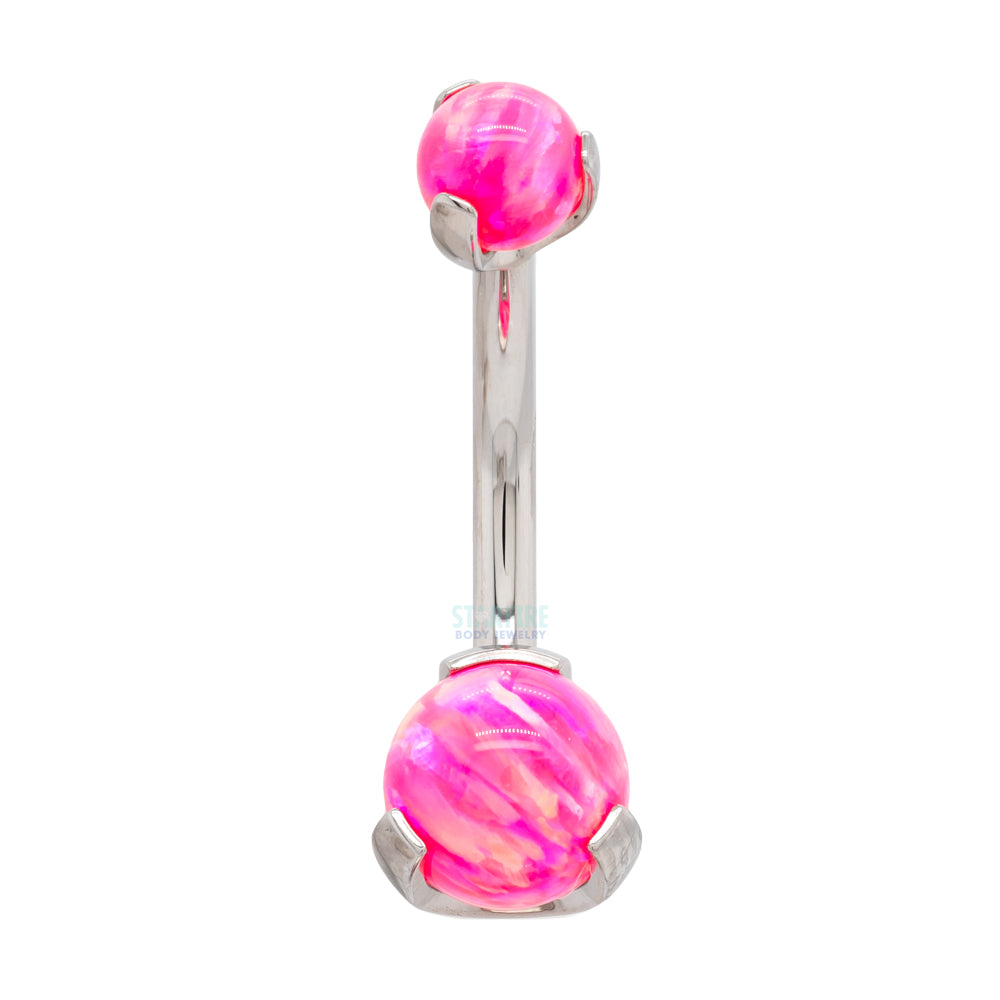 Prong Opal Ball Navel Curve