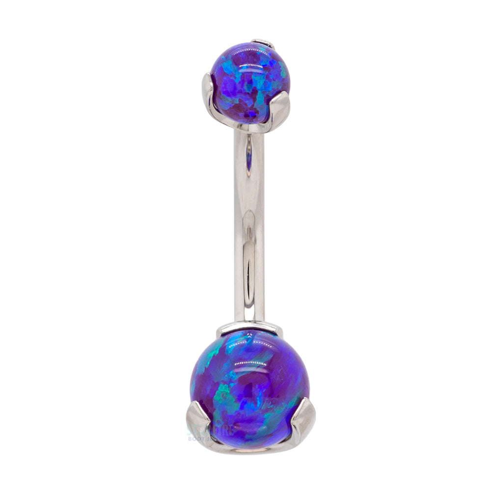 Prong Opal Ball Navel Curve