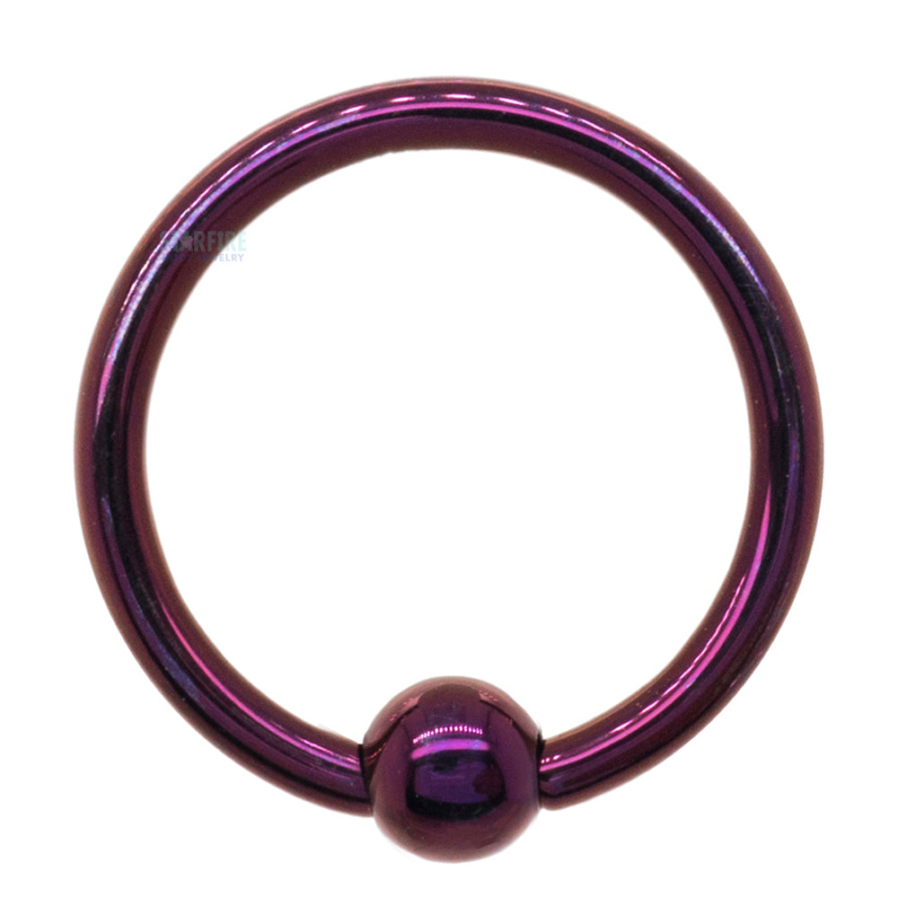 Titanium Captive Bead Ring (CBR) - PU – Purple