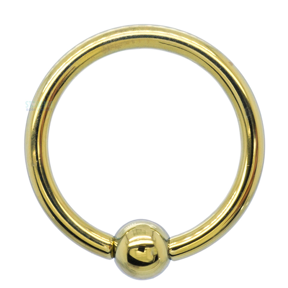 Titanium Captive Bead Ring (CBR) – Yellow