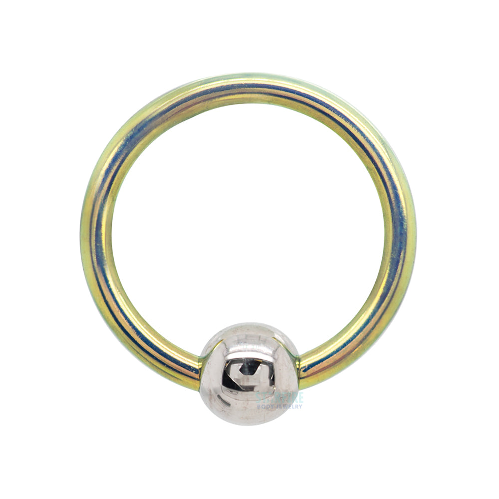 Opalescent Niobium Captive Bead Ring (CBR)