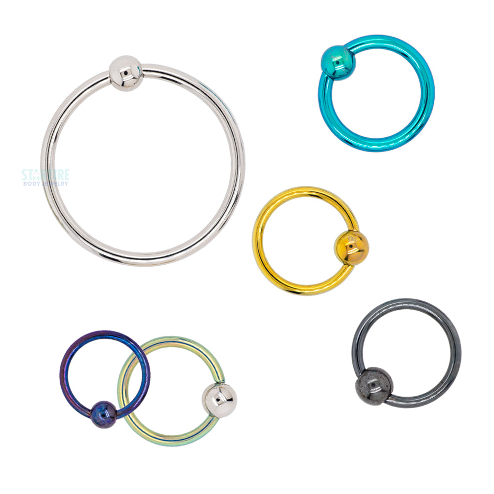 Titanium Captive Bead Ring (CBR) - High Polish