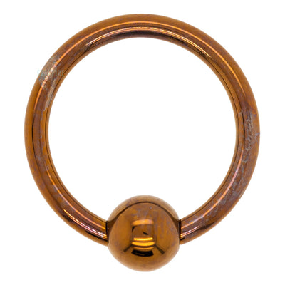 Titanium Captive Bead Ring (CBR) - Bronze