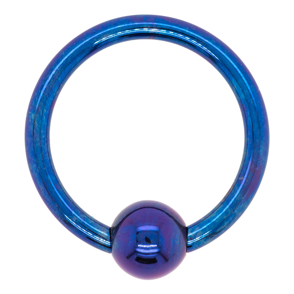 Titanium Captive Bead Ring (CBR) - Dark Purple