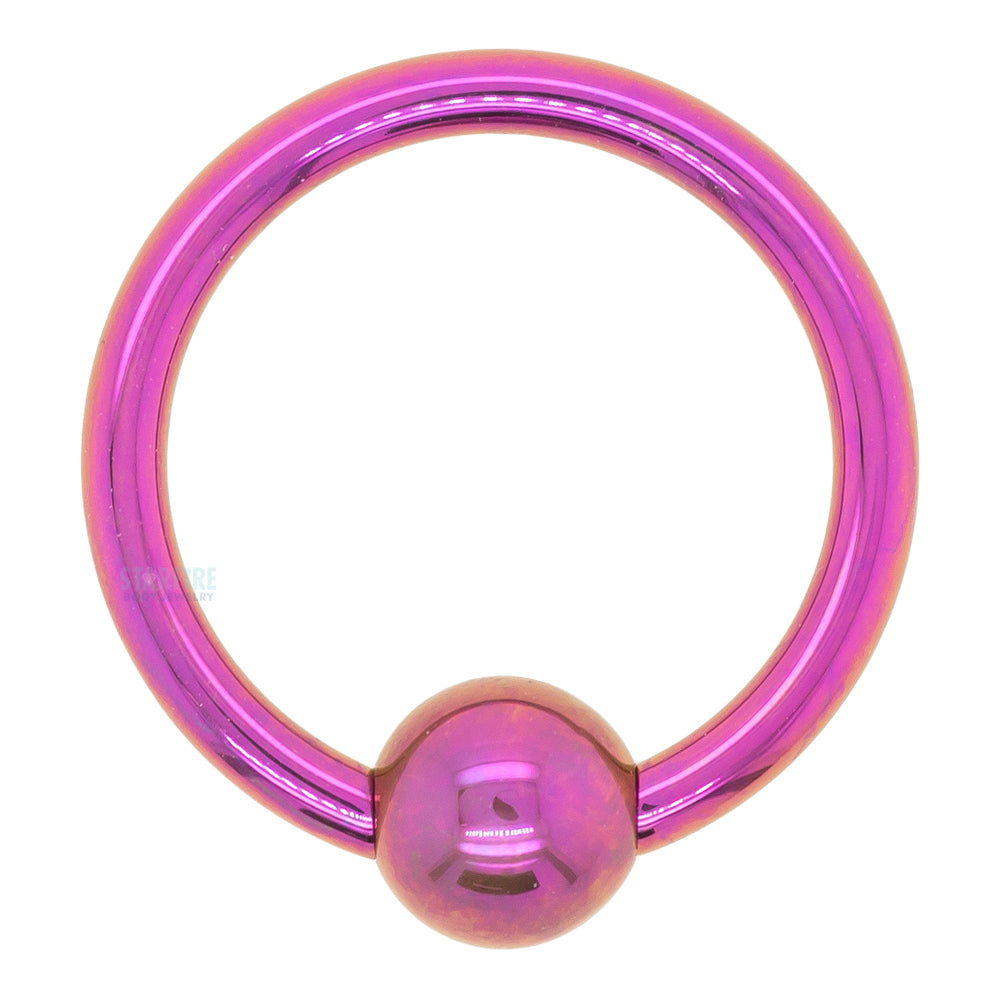 Titanium Captive Bead Ring (CBR) - Fuchsia