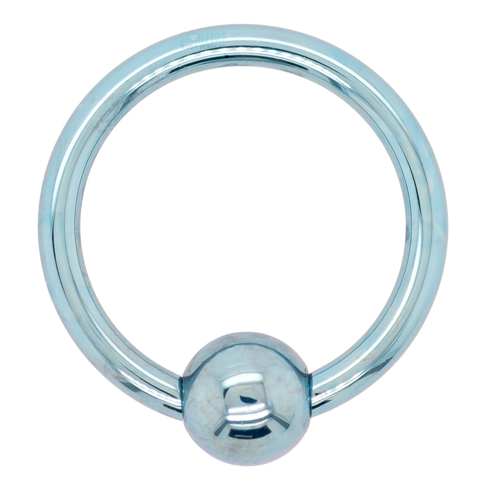 Titanium Captive Bead Ring (CBR) - Light Blue