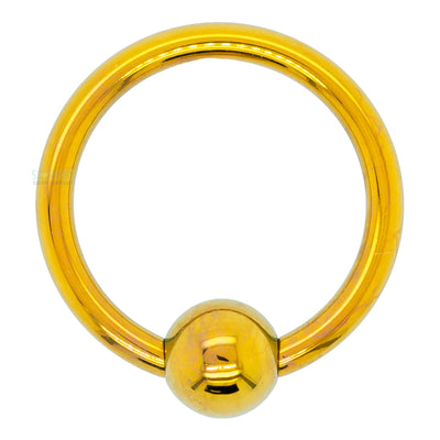 Titanium Captive Bead Ring (CBR) - Yellow