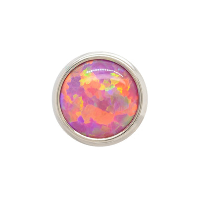 4mm Bezel-Set Opal on Flatback