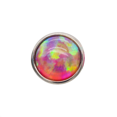 2mm Bezel-Set Opal on Flatback