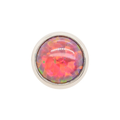 4mm Bezel-Set Opal on Flatback