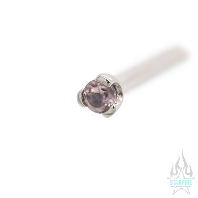 Prong-set Faceted Gem Nostril Screw