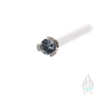 Prong-set Faceted Gem Nostril Screw