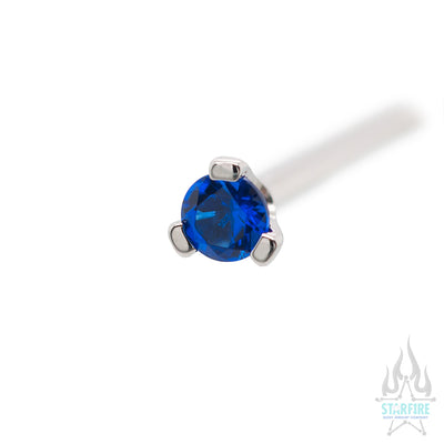 Prong-set Faceted Gem Nostril Screw