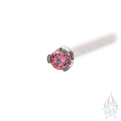 Prong-set Faceted Gem Nostril Screw