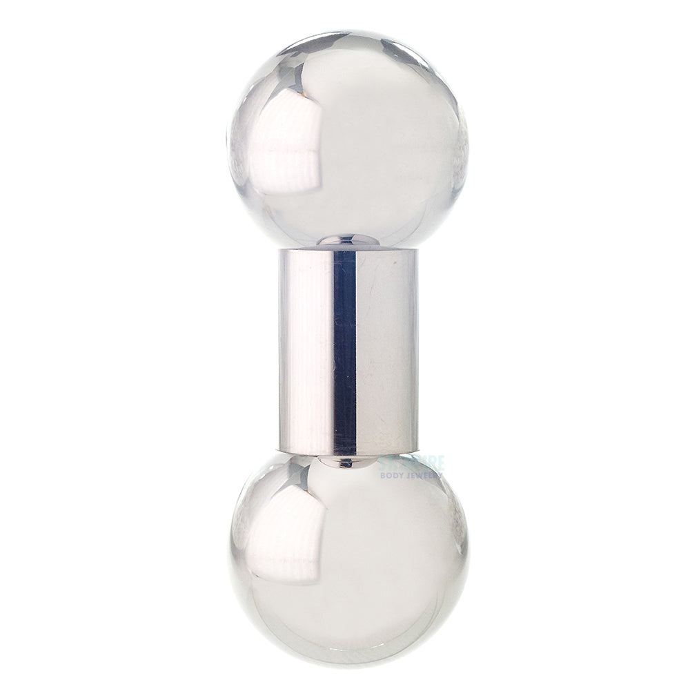 Stainless Steel Straight Barbell - 00 ga.