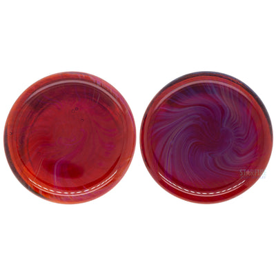 Glass Colorfront Plugs - Amber Purple