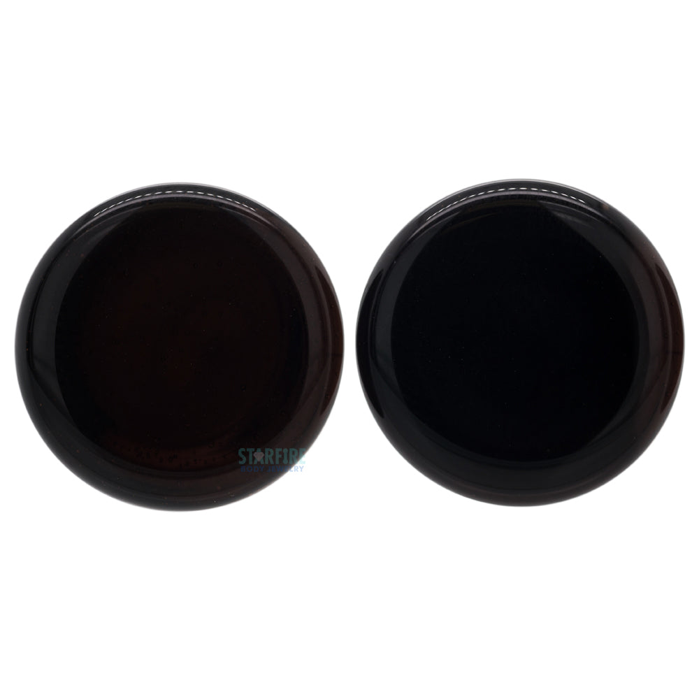 Glass Colorfront Plugs - Black