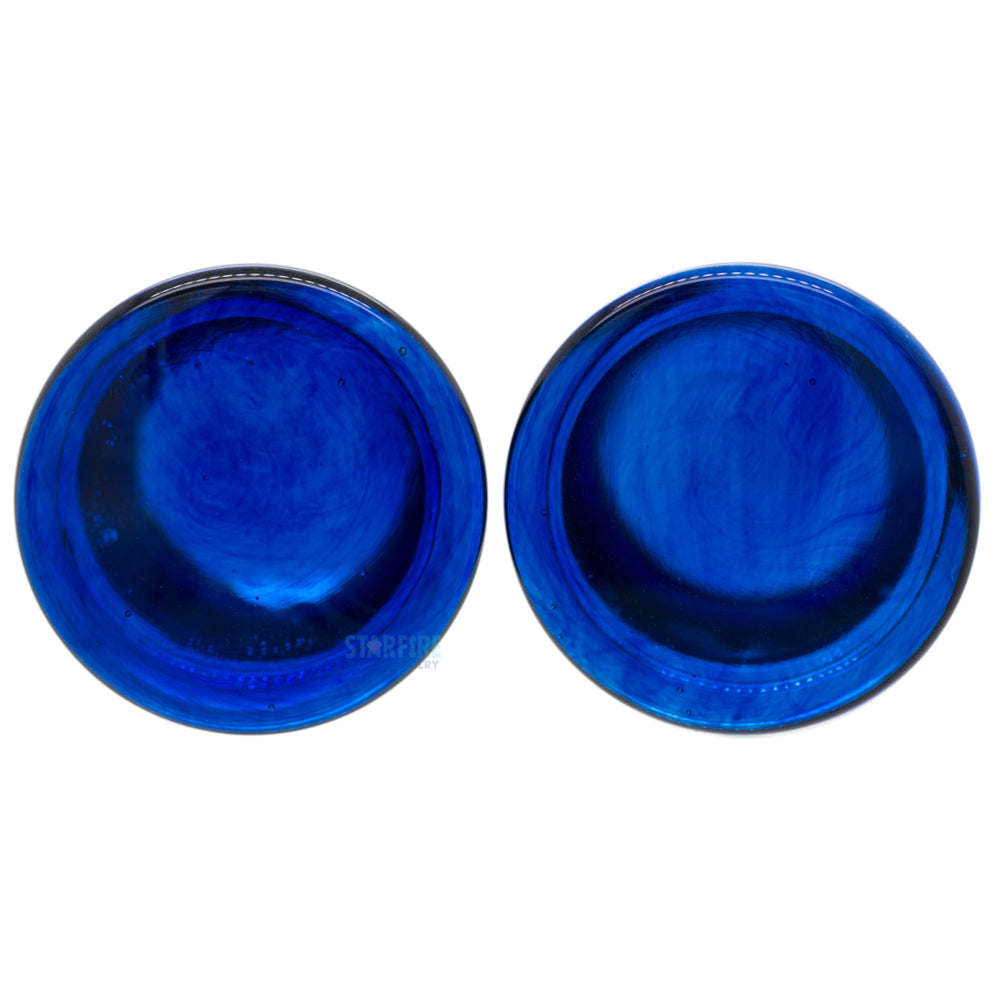 Glass Colorfront Plugs - Cobalt Blue